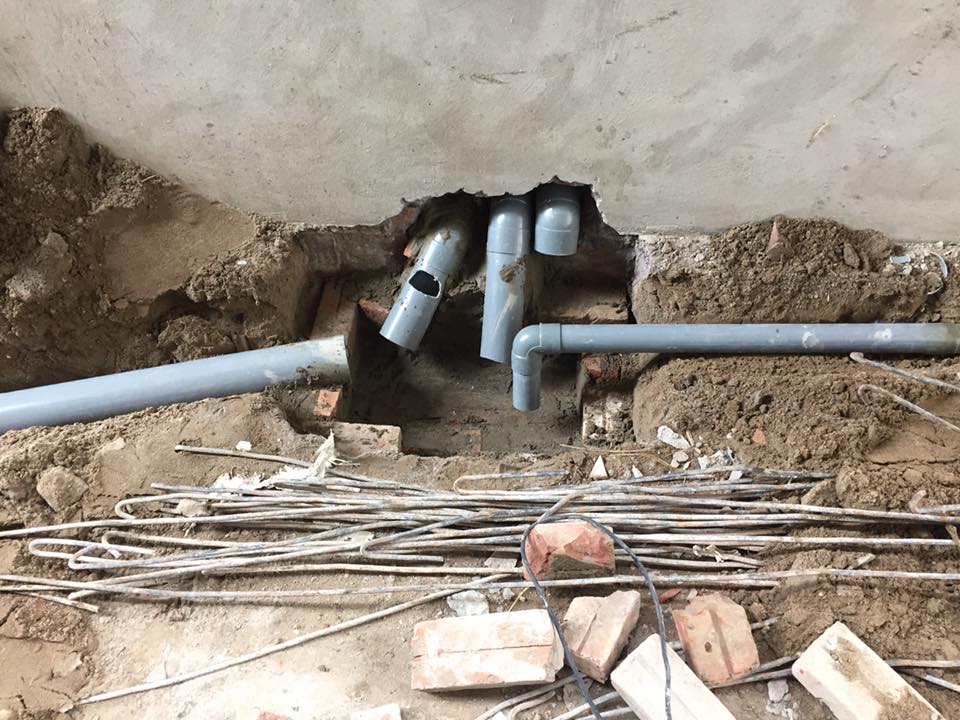 thi công lắp đặt đường ống nước âm tường hà tĩnh